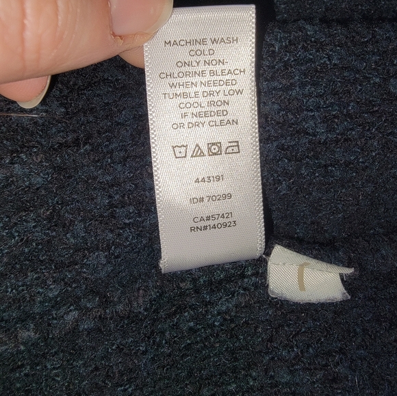 LOFT Sleeveless Cardigan Size XS/S Green/Black - Picture 8 of 8